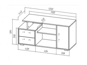 ТВ тумба Лацио дуб крафт/белый в Челябинске - mebel74.com | фото 2