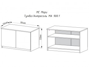 Тумба-антресоль Мори МА900.1 графит в Челябинске - mebel74.com | фото 2