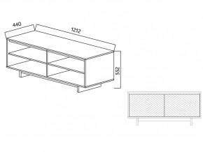 Тумба для ТВА Moderno-1200 Ф4 в Челябинске - mebel74.com | фото 4