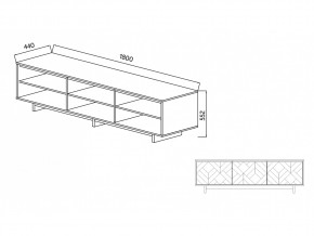 Тумба для ТВА Moderno-1800 Ф2 в Челябинске - mebel74.com | фото 4