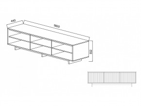 Тумба для ТВА Moderno-1800 Ф5 в Челябинске - mebel74.com | фото 5