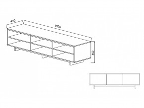 Тумба для ТВА Moderno-1800 Ф6 в Челябинске - mebel74.com | фото 4