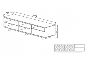 Тумба для ТВА Moderno-1800 В-1 Ф3 в Челябинске - mebel74.com | фото 4