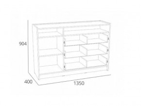 Тумба Оттавия НМ 011.59 Антрацит в Челябинске - mebel74.com | фото 2