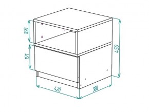 Тумба прикроватная Грация в Челябинске - mebel74.com | фото 2