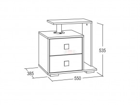 Тумба с 2-мя ящиками Ольга 17 в Челябинске - mebel74.com | фото 2