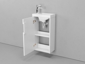 Тумба с раковиной Klaufs 40.1D подвесная белый/дерево в Челябинске - mebel74.com | фото 2