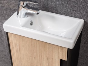 Тумба с раковиной Klaufs 40.1D подвесная черный/дерево в Челябинске - mebel74.com | фото 3