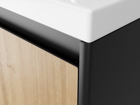 Тумба с раковиной Klaufs 40.1D подвесная черный/дерево в Челябинске - mebel74.com | фото 4