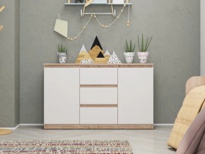 Тумба Тб-17 Сити с ящиками ЛДСП белый/сонома в Челябинске - mebel74.com | фото 1