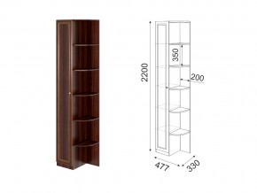 Угловой пристрой левый Беатрис модуль 13 Орех гепланкт в Челябинске - mebel74.com | фото 1